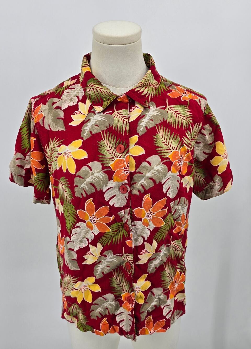 Basic Editions Vintage Y2K Rayon Hawaiian Shirt – Tropical
